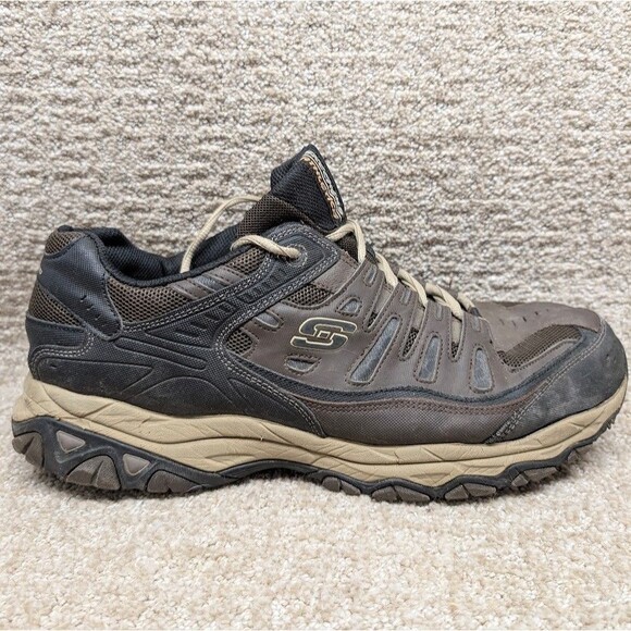 Skechers Afterburn 50125 Men’s Sneakers Size 14 Black Memory Foam Athletic Shoes - Picture 6 of 14